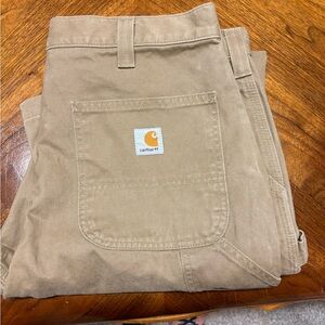 Carhartt Tan Chinos Straight Leg Cotton Blend